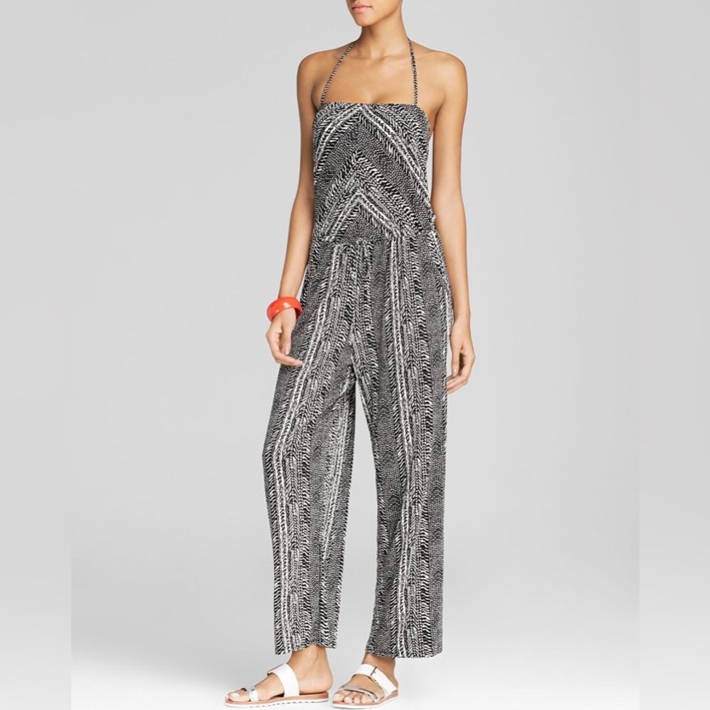 Robin Piconne Renee Batik Jumpsuit Swim Cover-Up size Small
